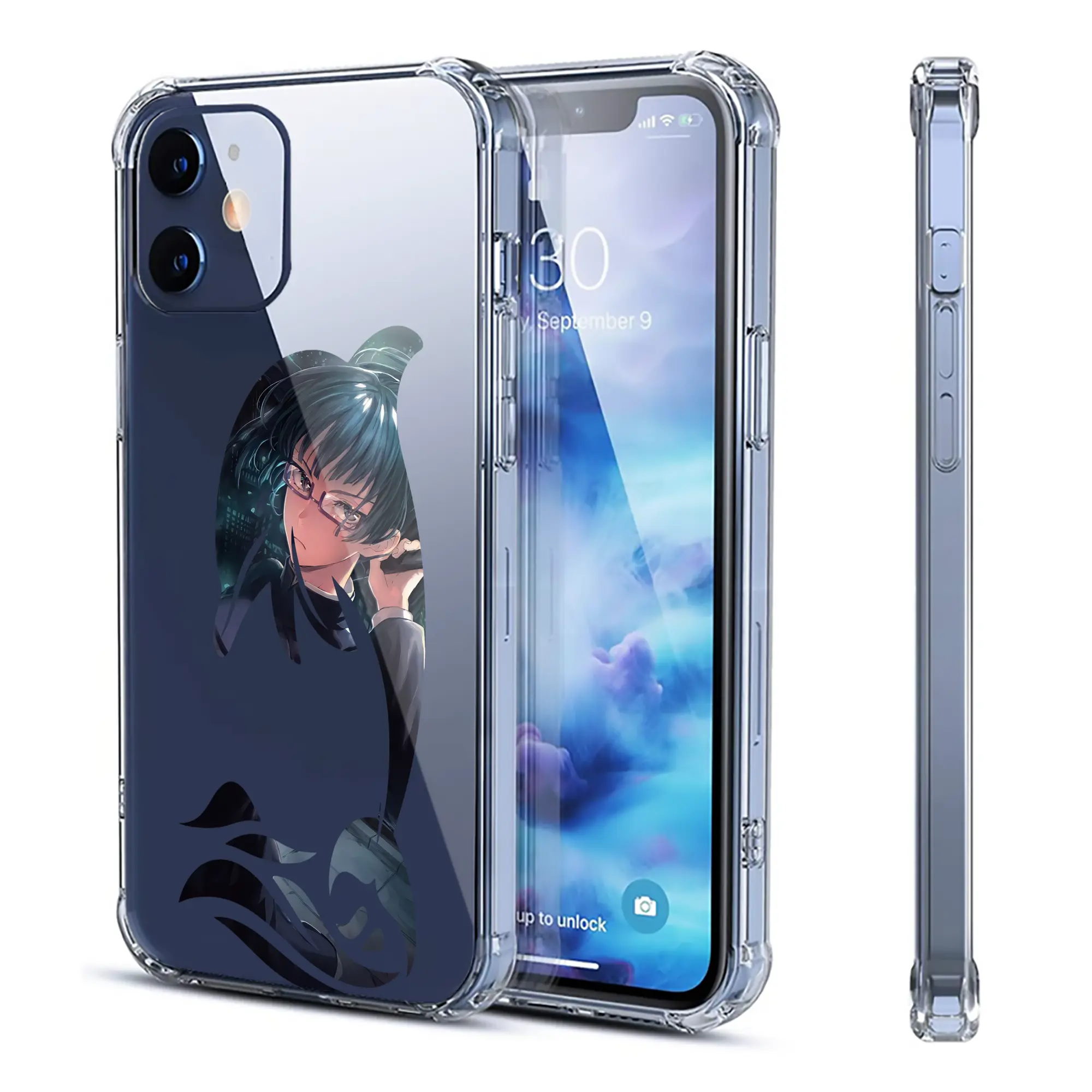 呪術廻戦 グッズ,禪院 真希 - IPhone 12シリーズ対応 ・ 透明スマホケース ・ クリアソフトケース ・ TPU素材 ・ 耐衝撃 ・ 高密着 ・ 防汚 防指紋 ・ 簡単着脱